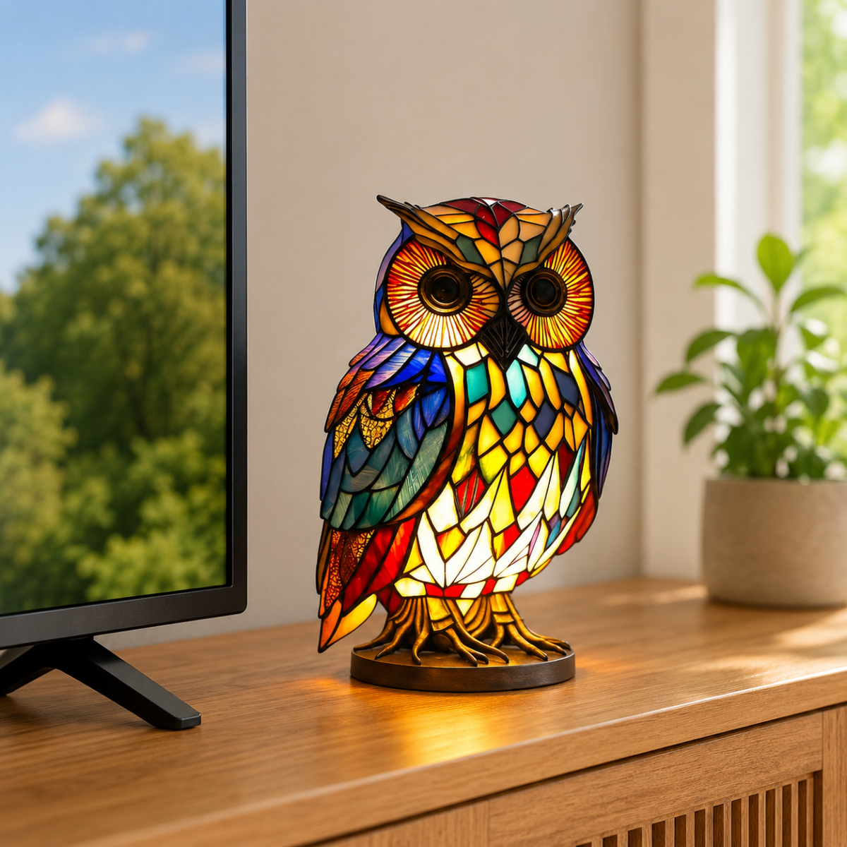 Animal lamp with a light bulb