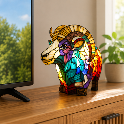 Animal lamp with a light bulb