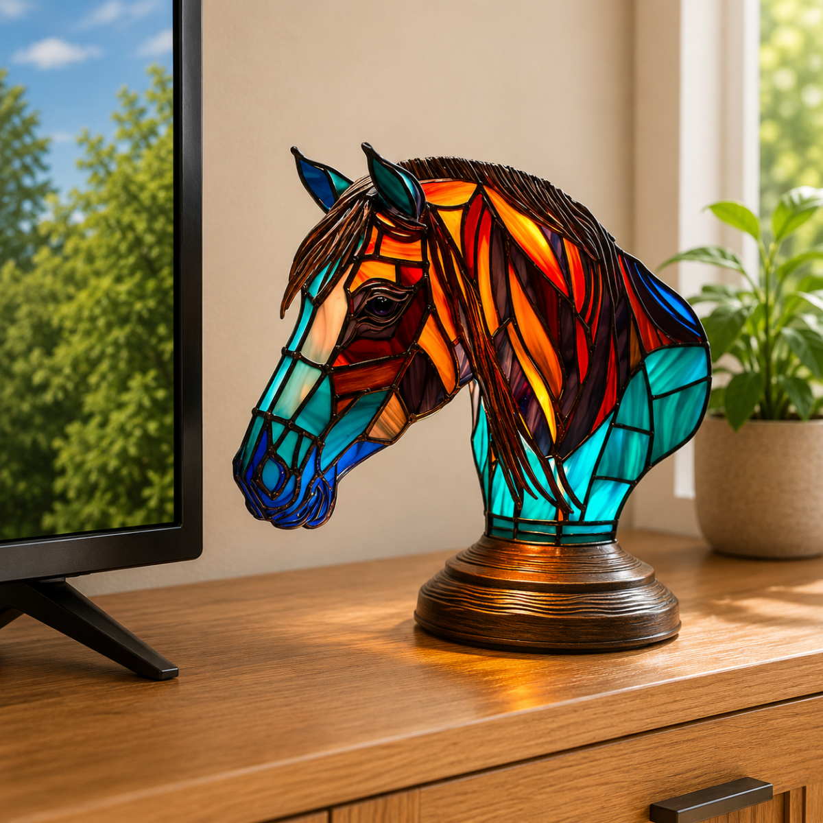 Animal lamp with a light bulb