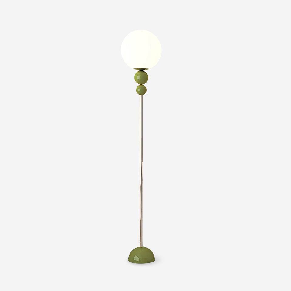 Lampa podłogowa LED E27 metalowo-akrylowa 150 cm z przełącznikiem nożnym