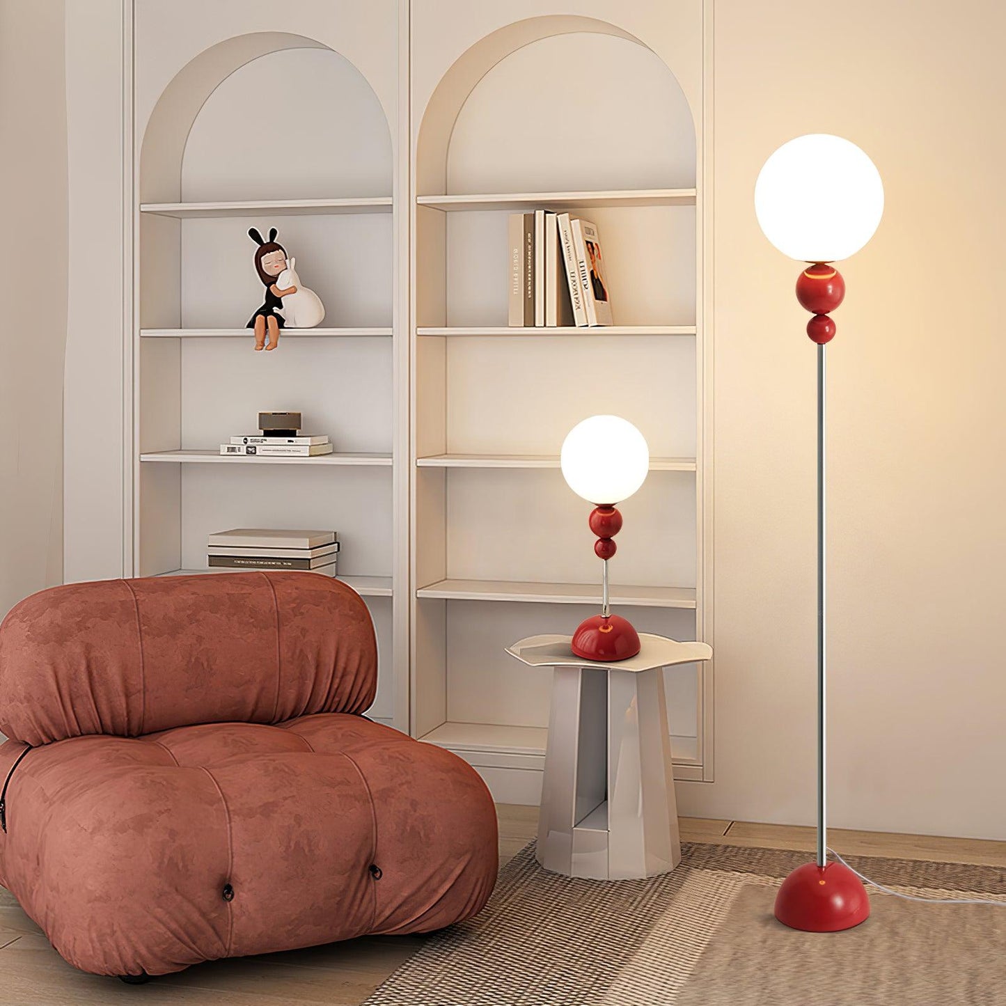 Lampa podłogowa LED E27 metalowo-akrylowa 150 cm z przełącznikiem nożnym