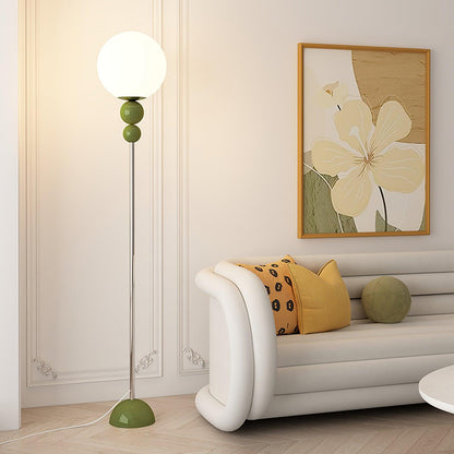 Lampa podłogowa LED E27 metalowo-akrylowa 150 cm z przełącznikiem nożnym
