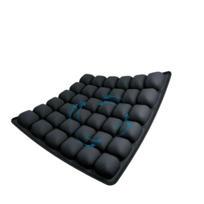 Inflatable seat cushion with 36 chambers