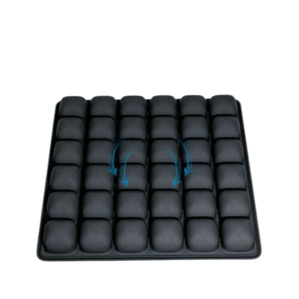 Inflatable seat cushion with 36 chambers