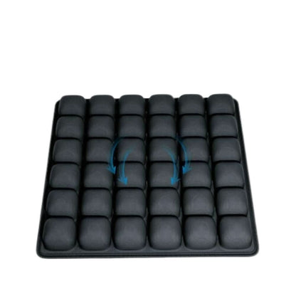 Inflatable seat cushion with 36 chambers