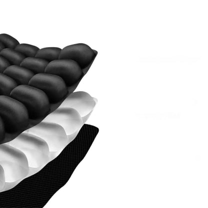 Inflatable seat cushion with 36 chambers