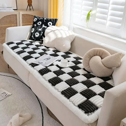 Pet blanket with a non-slip underside