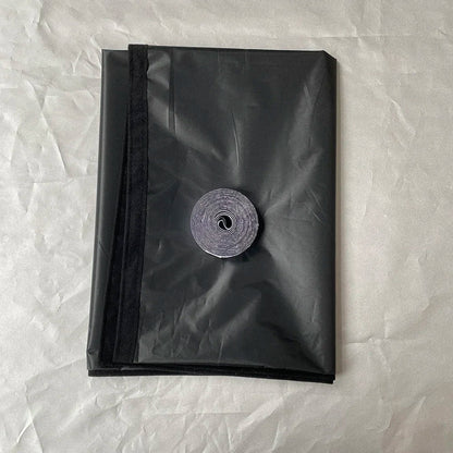 Blackout curtain with hook-and-loop fastening