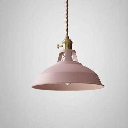 Lampa Wisząca z Metalowym Kloszem E26 i Regulowaną Długością Zawieszenia