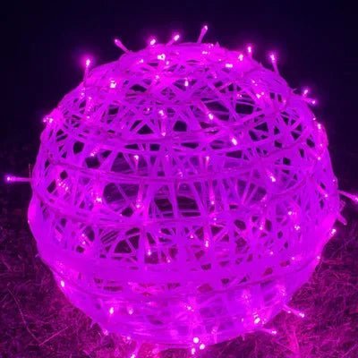 Kula LED z Wzorem Rattanowym do Tarasu, Balkonu i Ogrodu