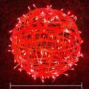 Kula LED z Wzorem Rattanowym do Tarasu, Balkonu i Ogrodu