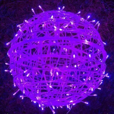 Kula LED z Wzorem Rattanowym do Tarasu, Balkonu i Ogrodu