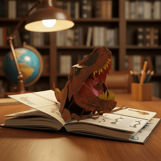 3D pop-up dinosaur book