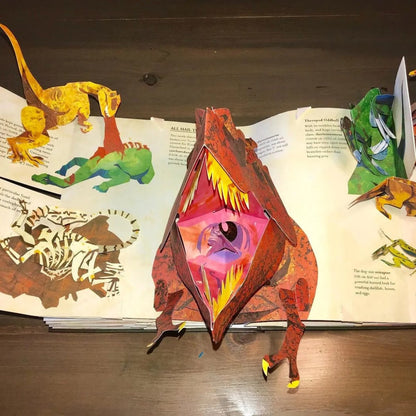 Książka dla Dzieci 3D Pop-up o Dinozaurach z Interaktywnymi Ilustracjami Edukacyjnymi