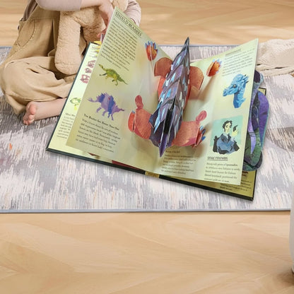 Książka dla Dzieci 3D Pop-up o Dinozaurach z Interaktywnymi Ilustracjami Edukacyjnymi