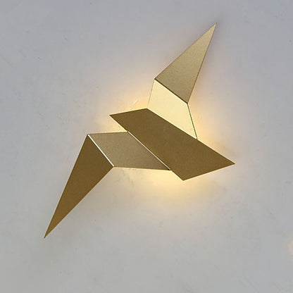 Kinkiet ścienny metalowy LED w kształcie ptaka do wnętrz