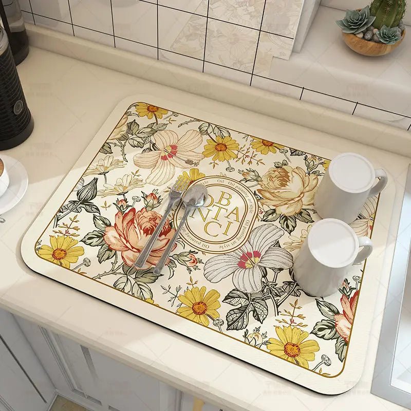 Mata Ociekowa z Diatomitu do Szybkiego Osuszania Naczyń i Blatów Kuchennych