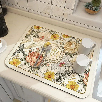 Mata Ociekowa z Diatomitu do Szybkiego Osuszania Naczyń i Blatów Kuchennych