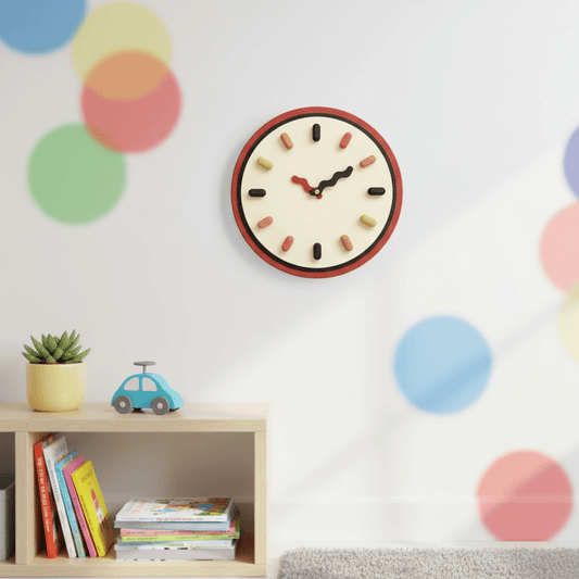 Horloge murale ronde en 3D