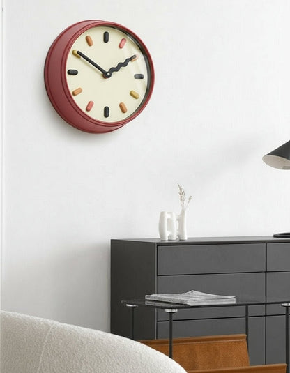 Zegar Ścienny 3D z Cichym Mechanizmem Kwarcowym i Okrągłą Konstrukcją 33 cm