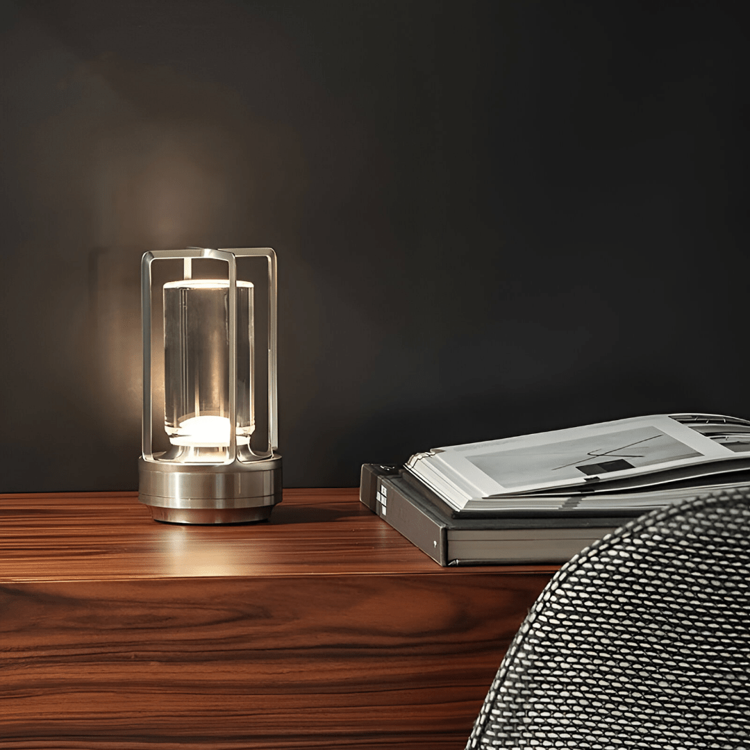 Przenośna Lampa Stołowa LED z Akumulatorem USB-C i Regulacją Jasności