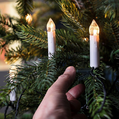 Set of 10 LED candles with remote control