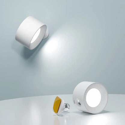 Bezprzewodowa lampa ścienna LED z regulacją jasności i obrotem 360°
