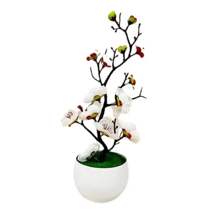 Artificial flowering plum branch