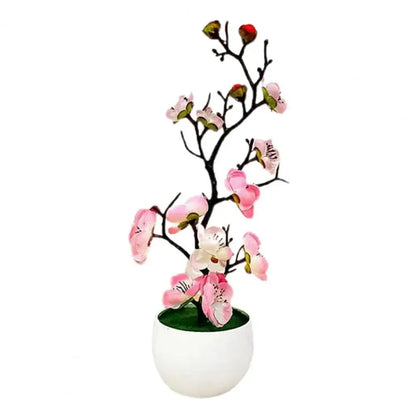 Artificial flowering plum branch