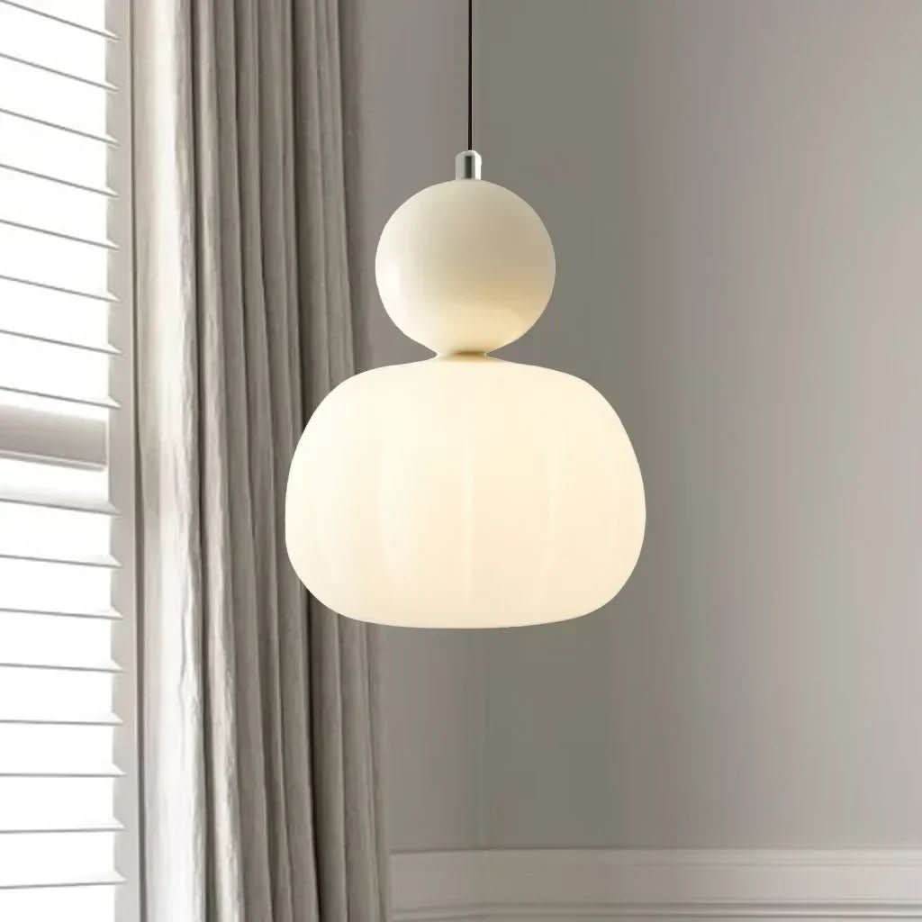 Lampa Wisząca Art Deco E27 z Metalową i Tworzywową Konstrukcją