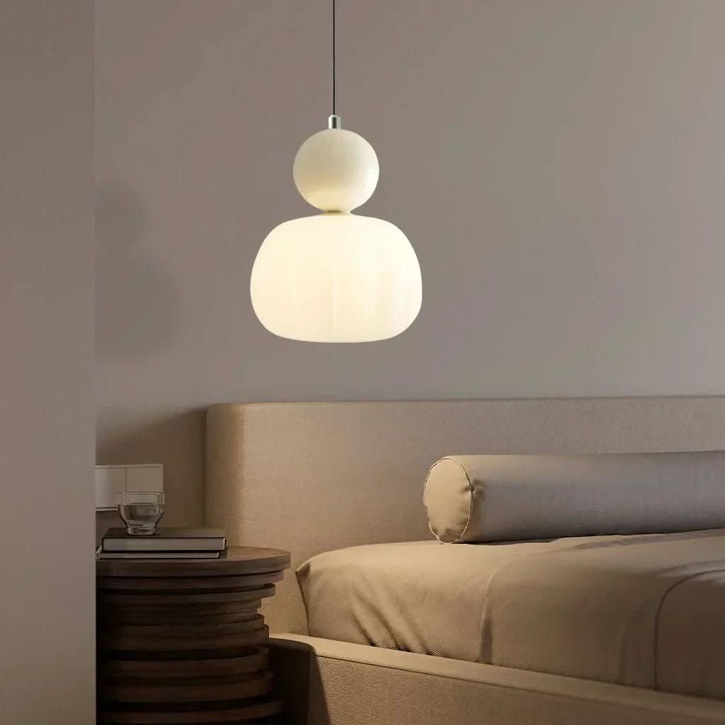 Lampa Wisząca Art Deco E27 z Metalową i Tworzywową Konstrukcją