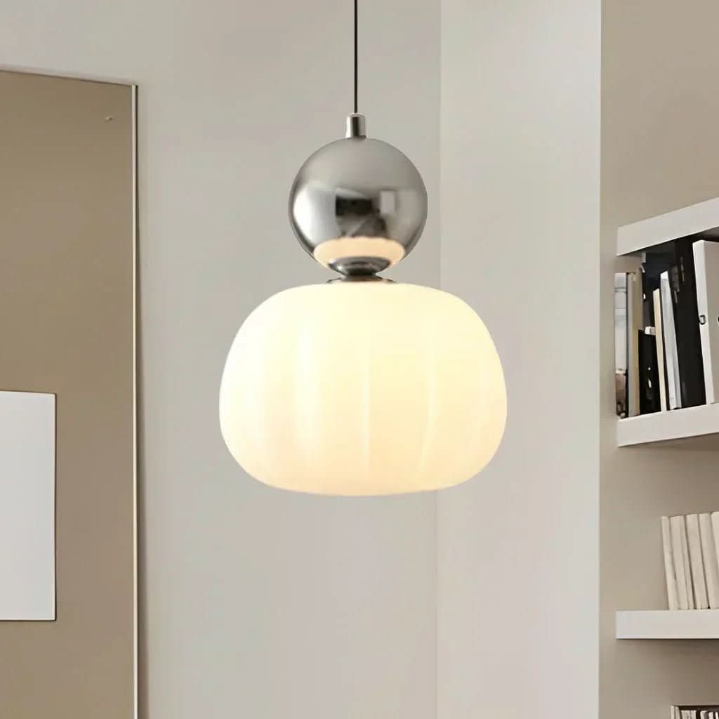 Lampa Wisząca Art Deco E27 z Metalową i Tworzywową Konstrukcją