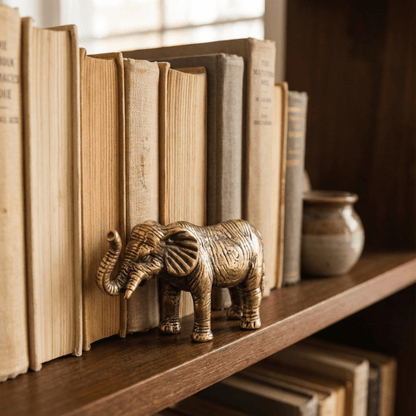 Brass elephant figurine