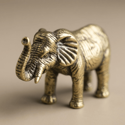Brass elephant figurine
