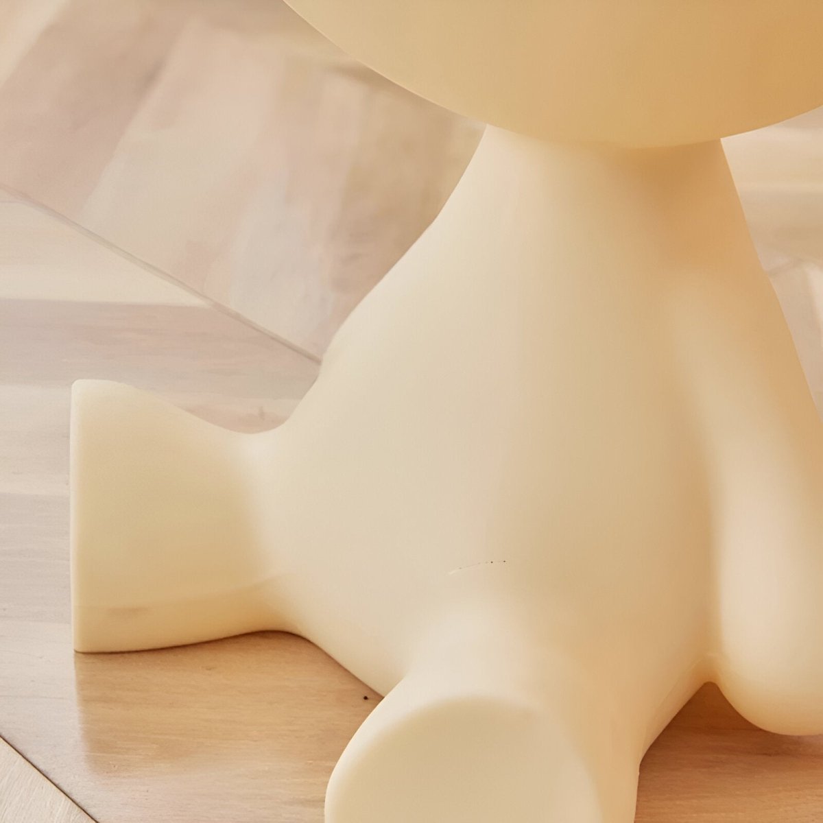 Okrągły Stolik Kawowy 37 × 41 cm z Tworzywa Sztucznego do Salonu i Sypialni