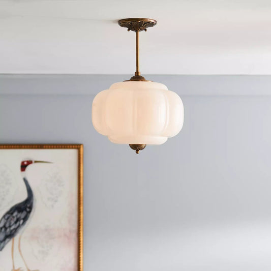 Ribbed ceiling lamp