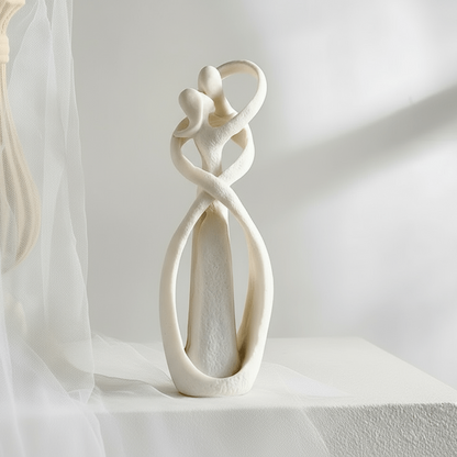Rzeźba Dekoracyjna Ceramiczna 25 cm Abstrakcyjna Eternal Embrace