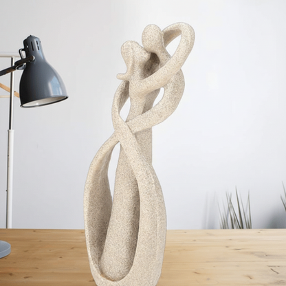 Rzeźba Dekoracyjna Ceramiczna 25 cm Abstrakcyjna Eternal Embrace