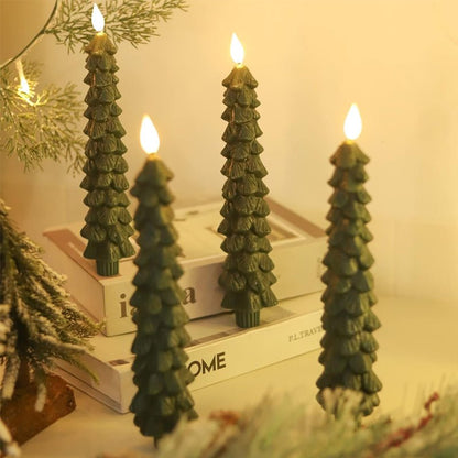 LED candles with a remote control and timer