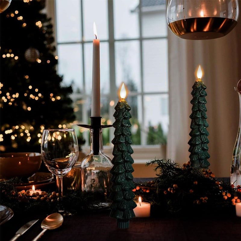 LED candles with a remote control and timer
