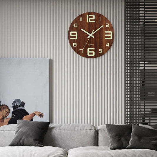 Horloge murale LED rétroéclairée