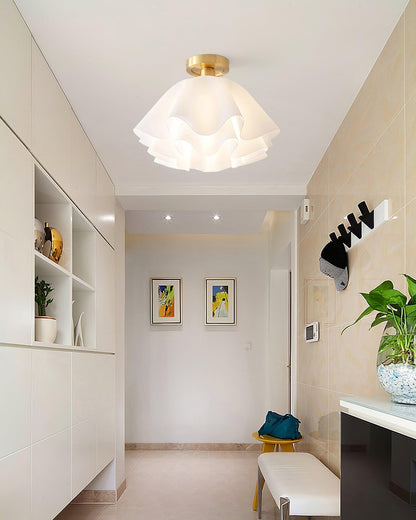 Lampa sufitowa LED z miedzi, gwint E27, do oświetlenia wnętrz