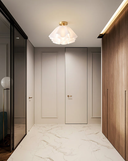 Lampa sufitowa LED z miedzi, gwint E27, do oświetlenia wnętrz