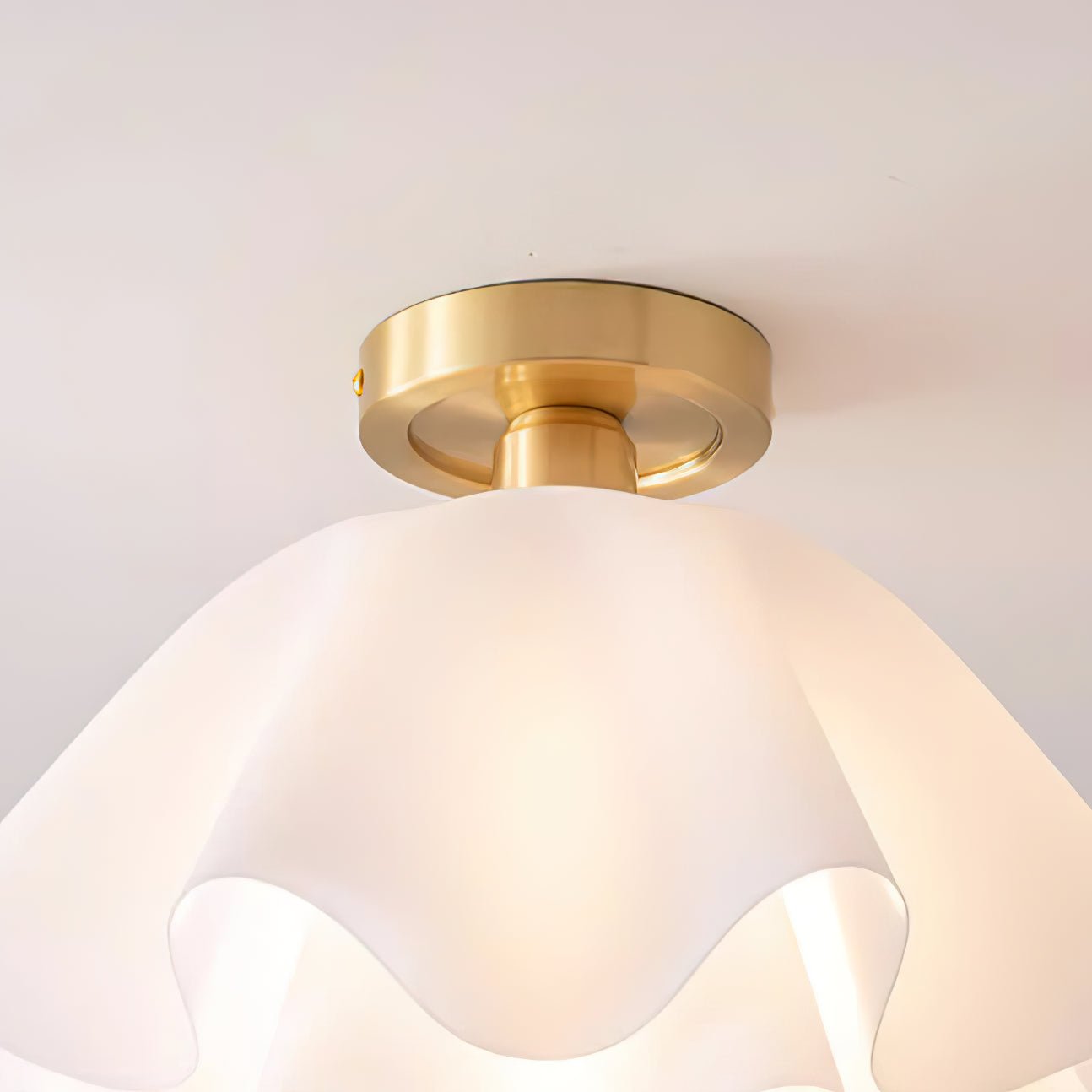 Lampa sufitowa LED z miedzi, gwint E27, do oświetlenia wnętrz