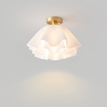 Lampa sufitowa LED z miedzi, gwint E27, do oświetlenia wnętrz
