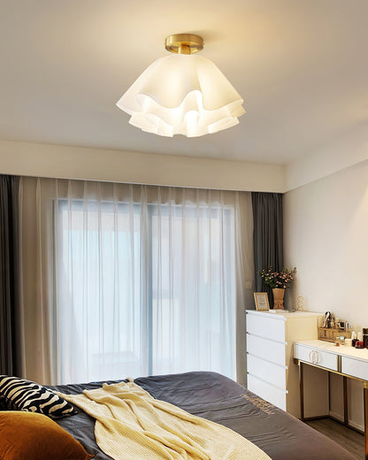 Lampa sufitowa LED z miedzi, gwint E27, do oświetlenia wnętrz
