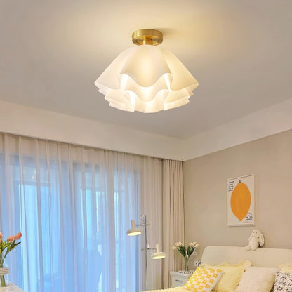 Lampa sufitowa LED z miedzi, gwint E27, do oświetlenia wnętrz