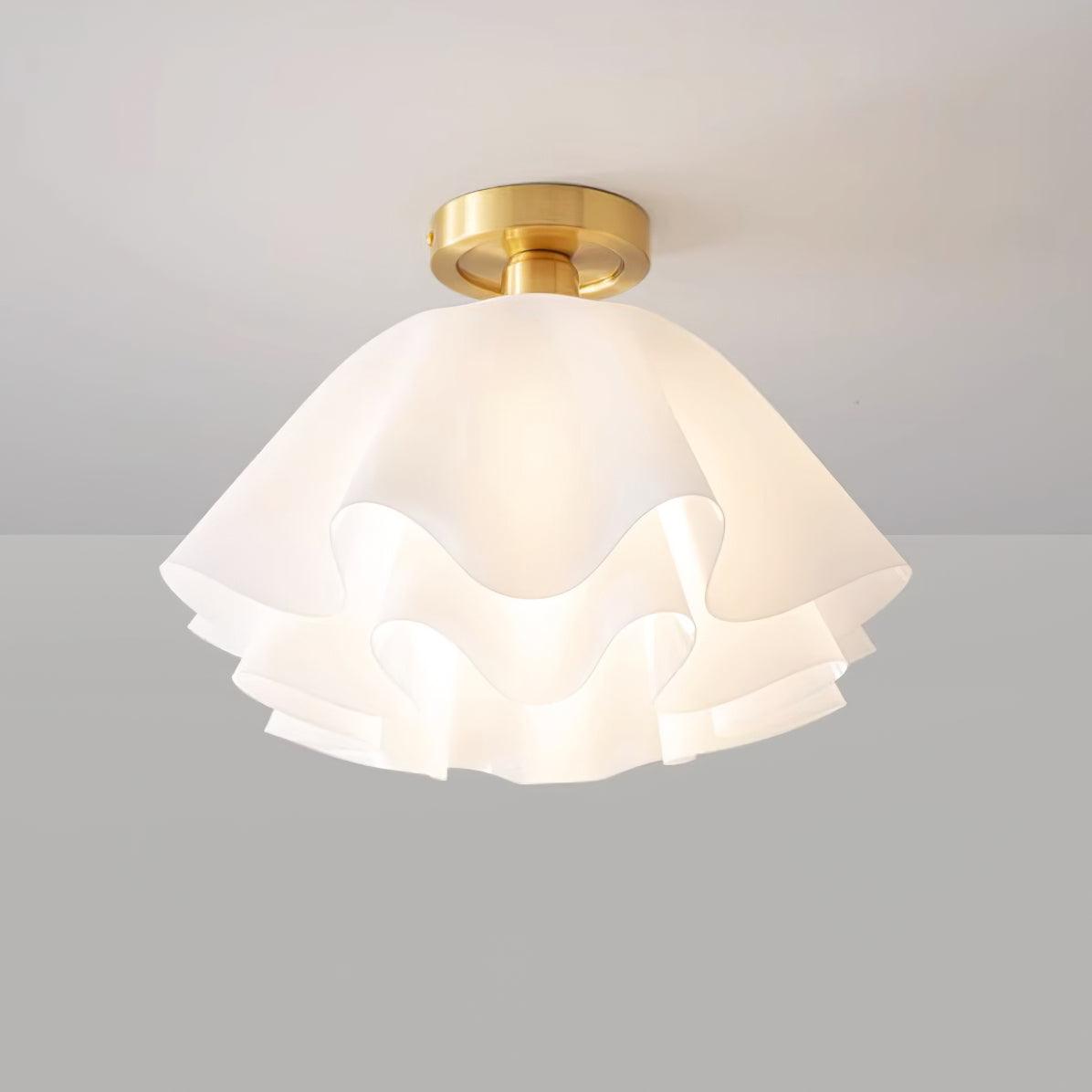 Lampa sufitowa LED z miedzi, gwint E27, do oświetlenia wnętrz