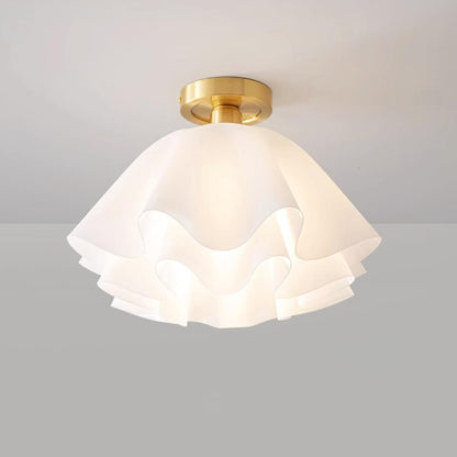 Lampa sufitowa LED z miedzi, gwint E27, do oświetlenia wnętrz