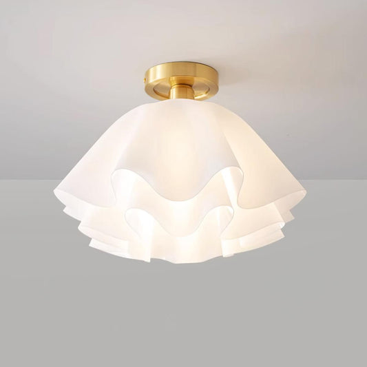 Lampa sufitowa LED z miedzi, gwint E27, do oświetlenia wnętrz